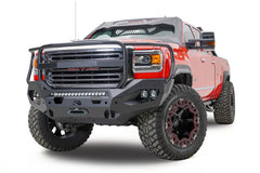Fab Fours Matrix Front Bumper, Full Grill Guard, 2-Stage Black Powder Coat GM15-X2850-1
