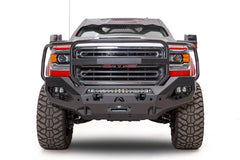 Fab Fours Matrix Front Bumper, Full Grill Guard, 2-Stage Black Powder Coat GM15-X2850-1