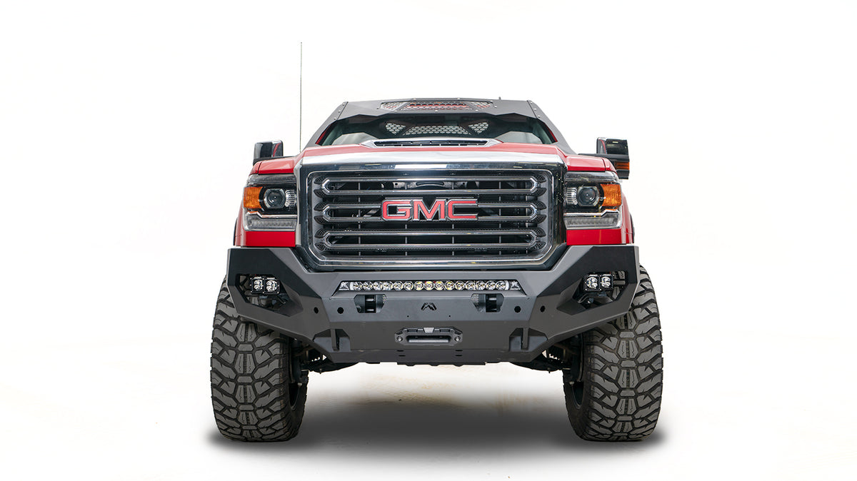 Fab Fours Matrix Front Bumper, No Guard, Bare Steel GM15-X2851-B