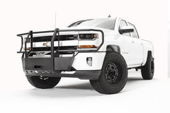 Fab Fours Winch Mount, Full Grill Guard, 2-Stage Black Powder Coat GM16-N3370-1