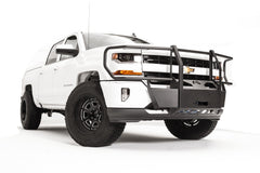 Fab Fours Winch Mount, Full Grill Guard, 2-Stage Black Powder Coat GM16-N3370-1