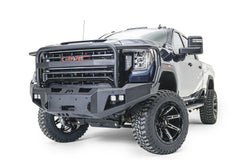 Fab Fours Premium Winch Front Bumper, Full Grill Guard, Bare Steel GM20-A5050-B