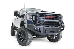 Fab Fours Premium Winch Front Bumper, Pre-Runner Guard, Bare Steel GM20-A5052-B