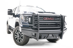 Fab Fours Black Steel Front Bumper, Full Grill Guard GM20-Q5060-1
