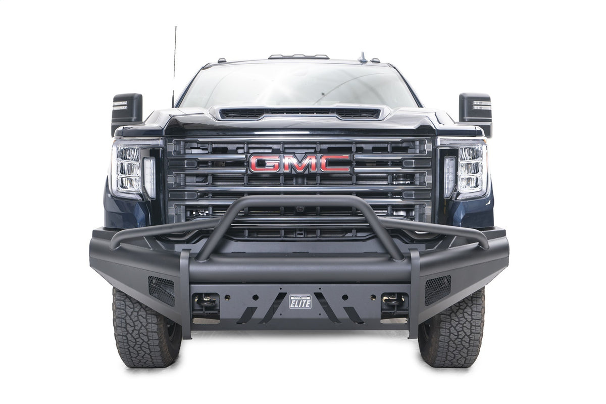Fab Fours Black Steel Front Bumper, Pre-Runner Guard GM20-Q5062-1