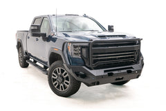 Fab Fours Matrix Front Bumper, Full Grill Guard, Bare Steel GM20-X5050-B