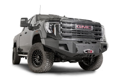 Fab Fours Premium Winch Front Bumper, No Guard, Sensor Compatible, 2-Stage Black Powder Coat GM24-A6251-1