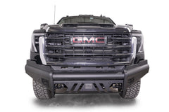 Fab Fours Elite Front Bumper, No Guard, Sensor Compatible, Black Powder Coat GM24-Q6261-1
