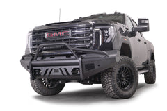 Fab Fours Elite Front Bumper, Pre-Runner Guard, Sensor Compatible, Black Powder Coat GM24-Q6262-1