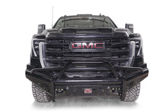 Fab Fours Black Steel Front Bumper, Pre-Runner Guard, Sensor Compatible GM24-S6262-1