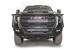 Fab Fours Matrix Front Bumper, Full Grill Guard, Bare Steel GM24-X6250-B