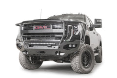 Fab Fours Matrix Front Bumper, Full Grill Guard, Bare Steel GM24-X6250-B