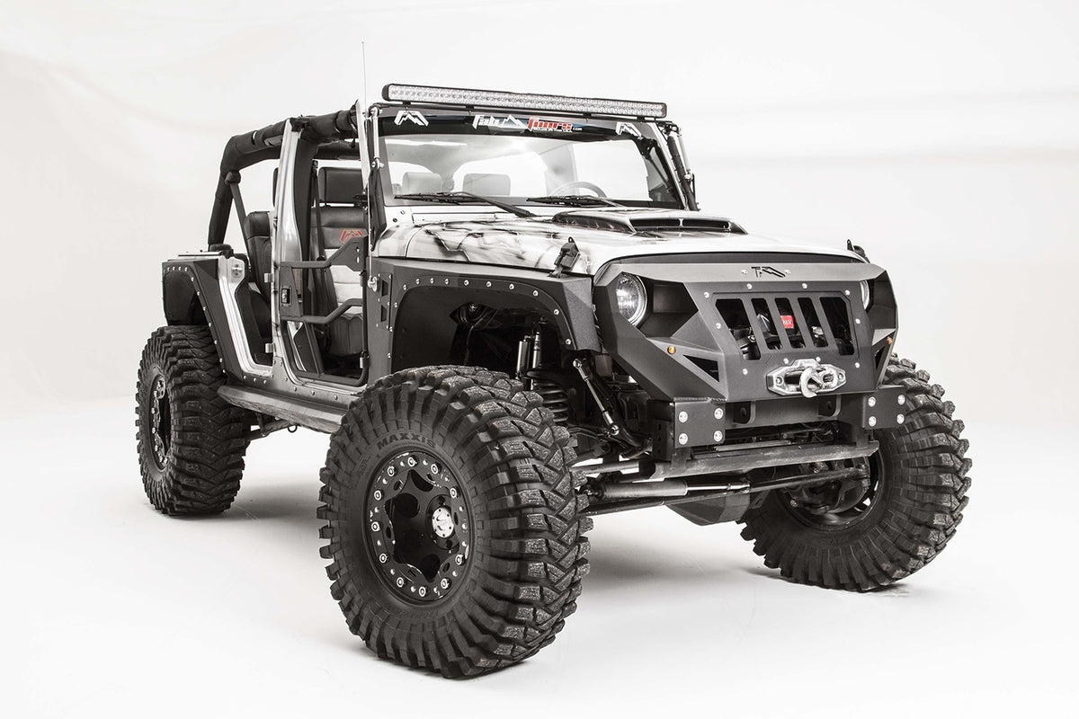 Fab Fours Grumper Grille/Front Bumper, 2-Stage Black Powder Coat GR1000-1