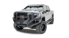 Fab Fours Grumper Front Bumper And Grille, 2-Stage Black Powder Coat GR3900-1
