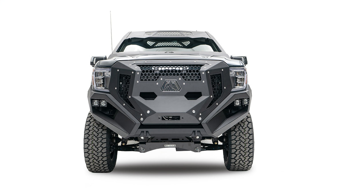 Fab Fours Grumper Front Bumper And Grille, Bare Steel GR3900-B