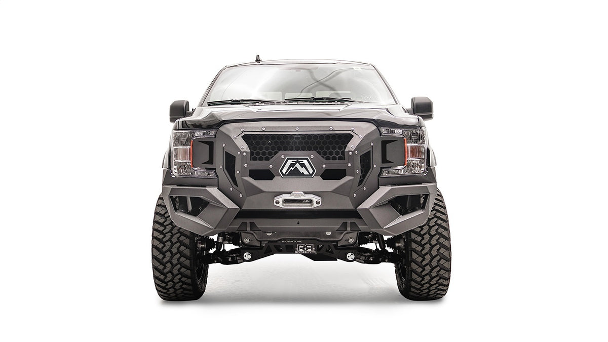 Fab Fours Grumper Front Winch Bumper, Bare Steel GR4500-B