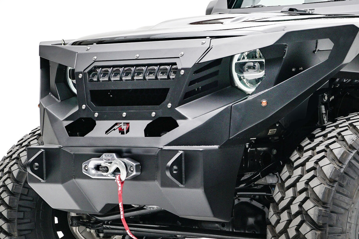 Fab Fours Grumper Light Bar Mount, Bare Steel GR4606-B