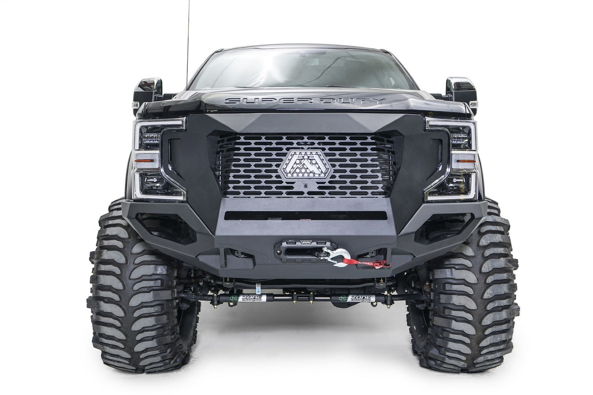 Fab Fours Grumper Front Winch Bumper, 2-Stage Black Powder Coat GR4700-1