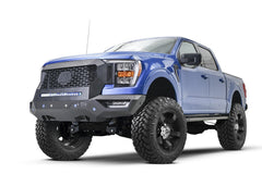 Fab Fours Grumper Front Bumper And Grille, Sensor Compatible, Bare Steel GR5000-B