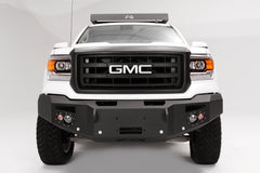 Fab Fours Premium Heavy Duty Winch Front Bumper, No Guard, Sensor Compatible, 2-Stage Black Powder Coat GS14-F3151-1