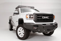 Fab Fours Premium Heavy Duty Winch Front Bumper, No Guard, Sensor Compatible, 2-Stage Black Powder Coat GS14-F3151-1