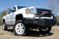 Fab Fours Premium Heavy Duty Winch Front Bumper, Pre-Runner Guard, Sensor Compatible, 2-Stage Black Powder Coat GS14-F3152-1