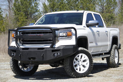 Fab Fours Premium Winch Front Bumper, Full Grill Guard, 2-Stage Black Powder Coat GS14-H3150-1