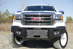 Fab Fours Premium Winch Front Bumper, No Guard, 2-Stage Black Powder Coat GS14-H3151-1
