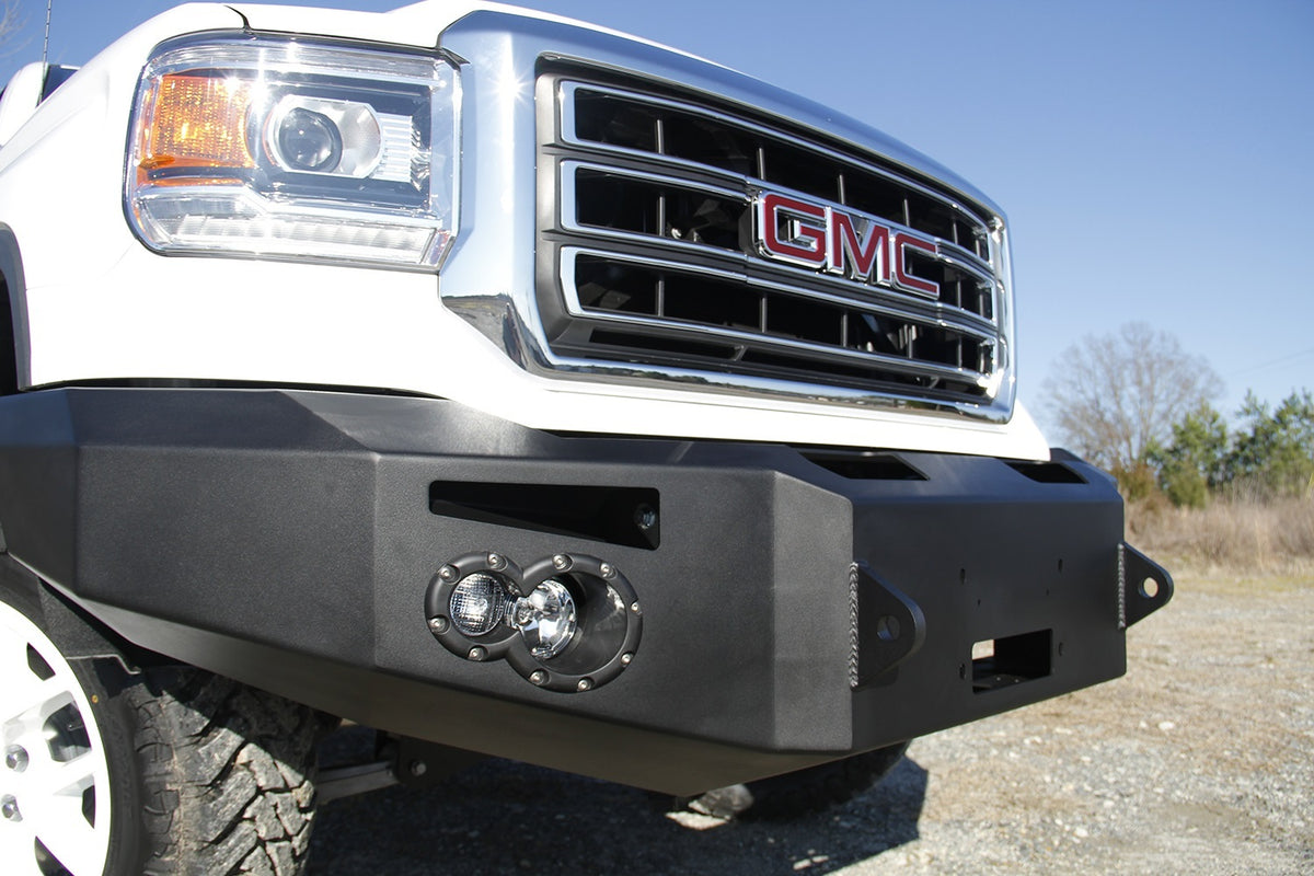 Fab Fours Premium Winch Front Bumper, No Guard, 2-Stage Black Powder Coat GS14-H3151-1