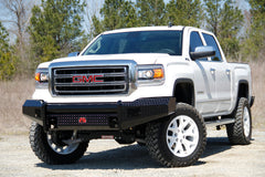 Fab Fours Black Steel Front Bumper, No Guard, 2-Stage Black Powder Coat GS14-K3161-1