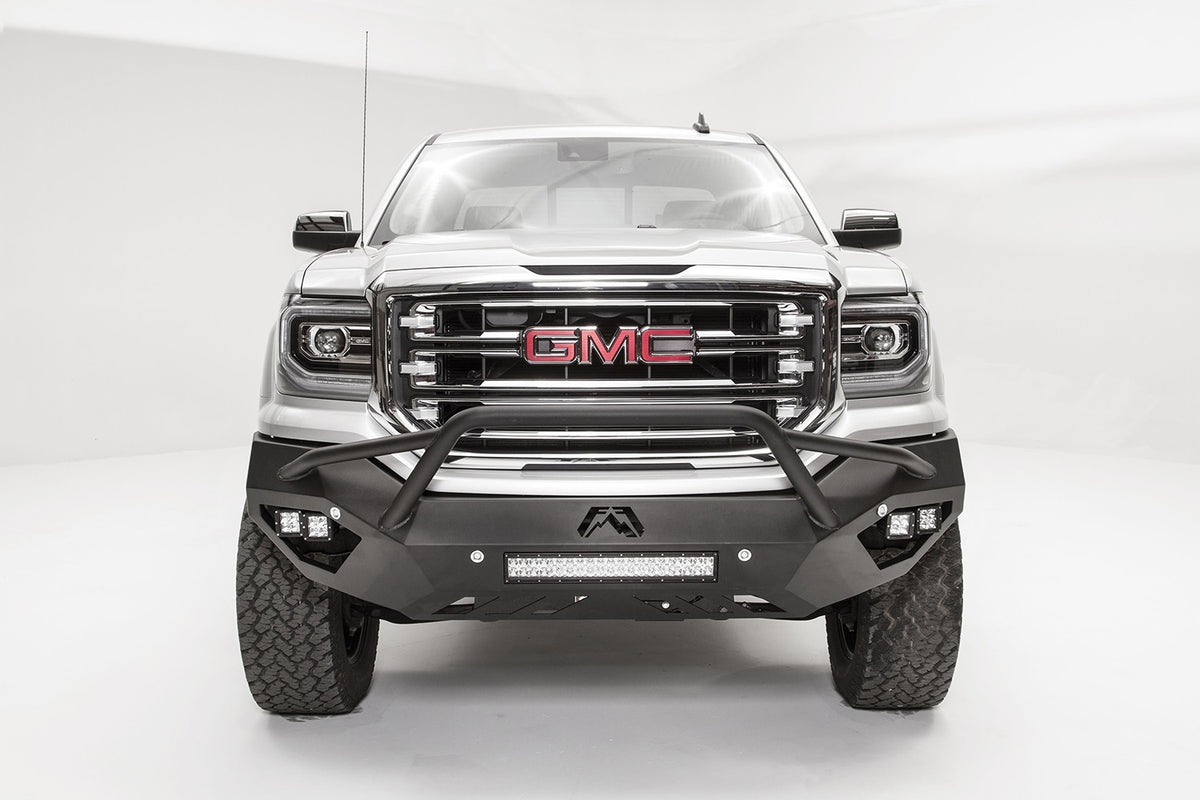 Fab Fours Vengeance Front Bumper, Pre-Runner Guard, 2-Stage Black Powder Coat GS16-D3952-1