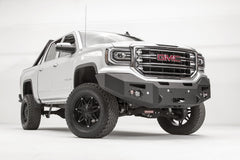 Fab Fours Premium Winch Front Bumper, No Guard, Sensor Compatible, 2-Stage Black Powder Coat GS16-F3951-1