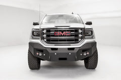Fab Fours Premium Winch Front Bumper, No Guard, Sensor Compatible, 2-Stage Black Powder Coat GS16-F3951-1