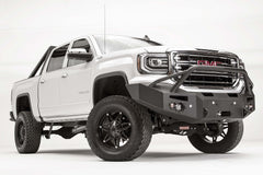 Fab Fours Premium Winch Front Bumper, Pre-Runner Guard, Sensor Compatible, 2-Stage Black Powder Coat GS16-F3952-1