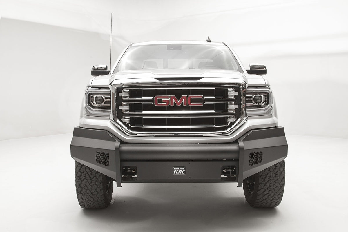 Fab Fours Elite Front Bumper, No Guard, 2-Stage Black Powder Coat GS16-R3961-1