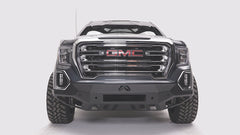 Fab Fours Vengeance Front Bumper, No Guard, Sensor Compatible, 2-Stage Black Powder Coat GS19-D6051-1