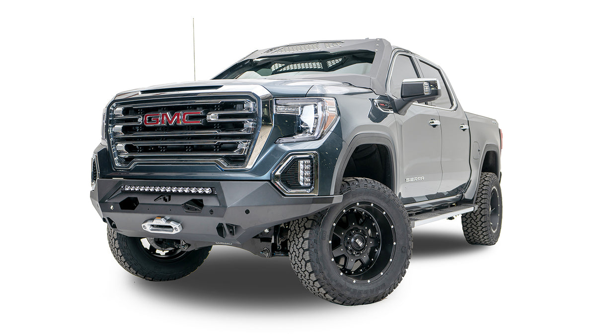 Fab Fours Matrix Front Bumper, No Guard, Bare Steel GS19-X3951-B