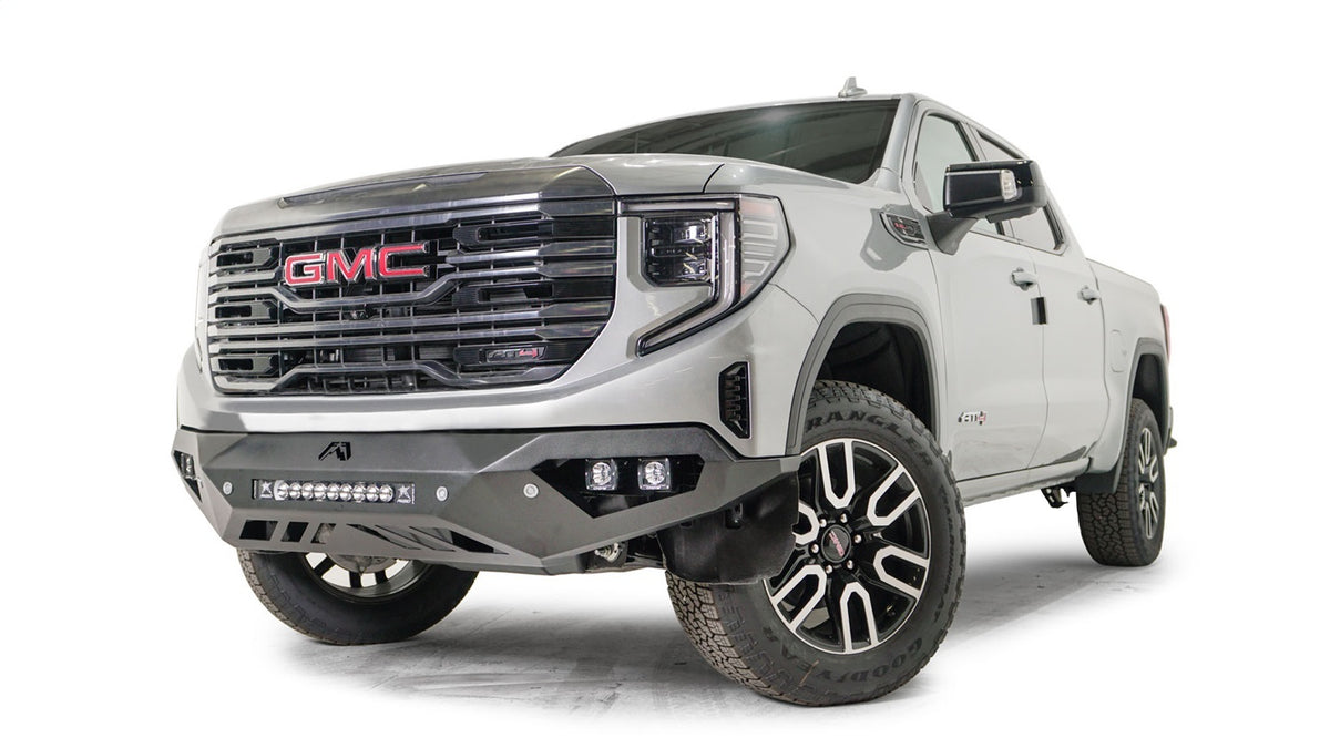 Fab Fours Vengeance Front Bumper, No Guard, Sensor Compatible, Bare Steel GS23-D5851-B