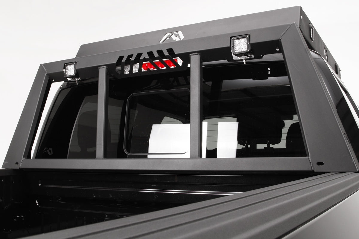 Fab Fours Headache Rack, 2-Stage Black Powder Coat HR2009-1