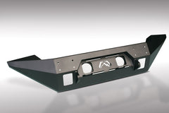 Fab Fours FMJ Full Width Winch Front Bumper, 2-Stage Black Powder Coat JK07-B1857-1