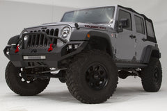 Fab Fours Vengeance Front Bumper, Pre-Runner Guard, 2-Stage Black Powder Coat JK07-D1852-1