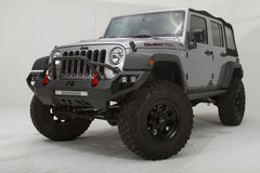 Fab Fours Vengeance Front Bumper, Pre-Runner Guard, 2-Stage Black Powder Coat JK07-D1852-1