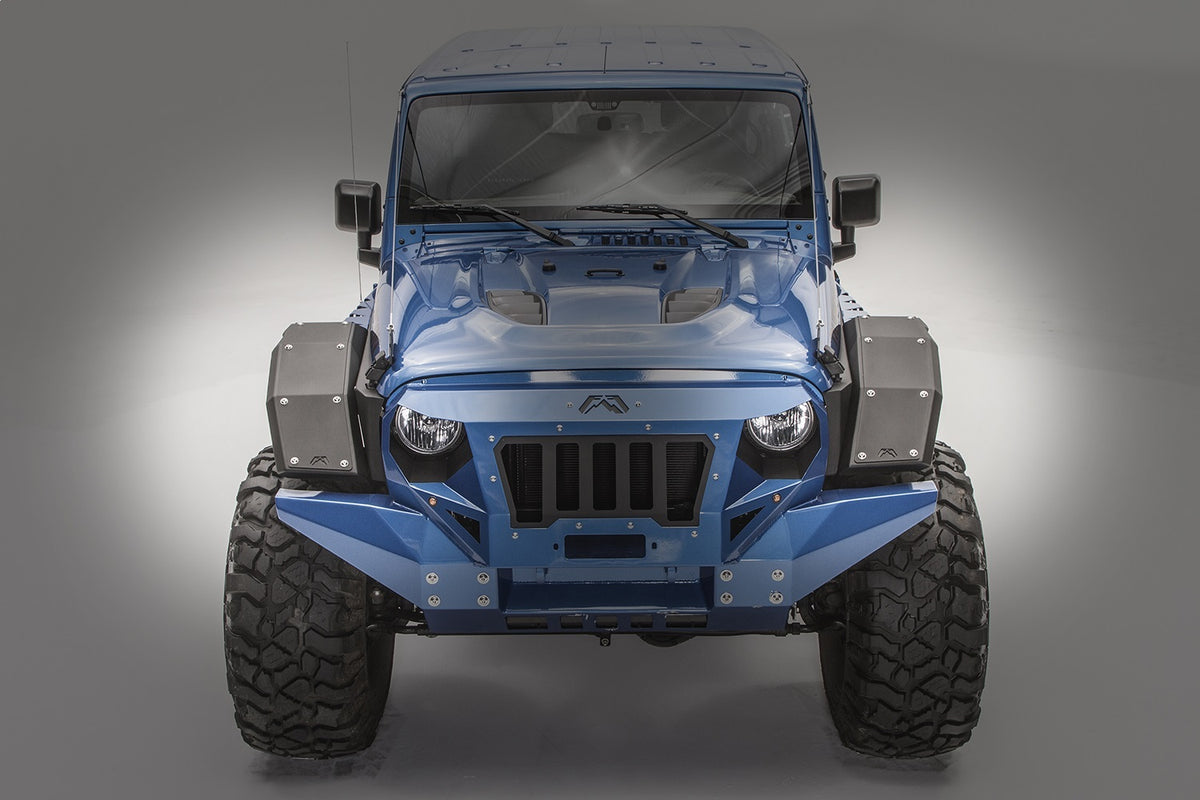Fab Fours Fender Flare, 2-Stage Black Powder Coat JK1006-1