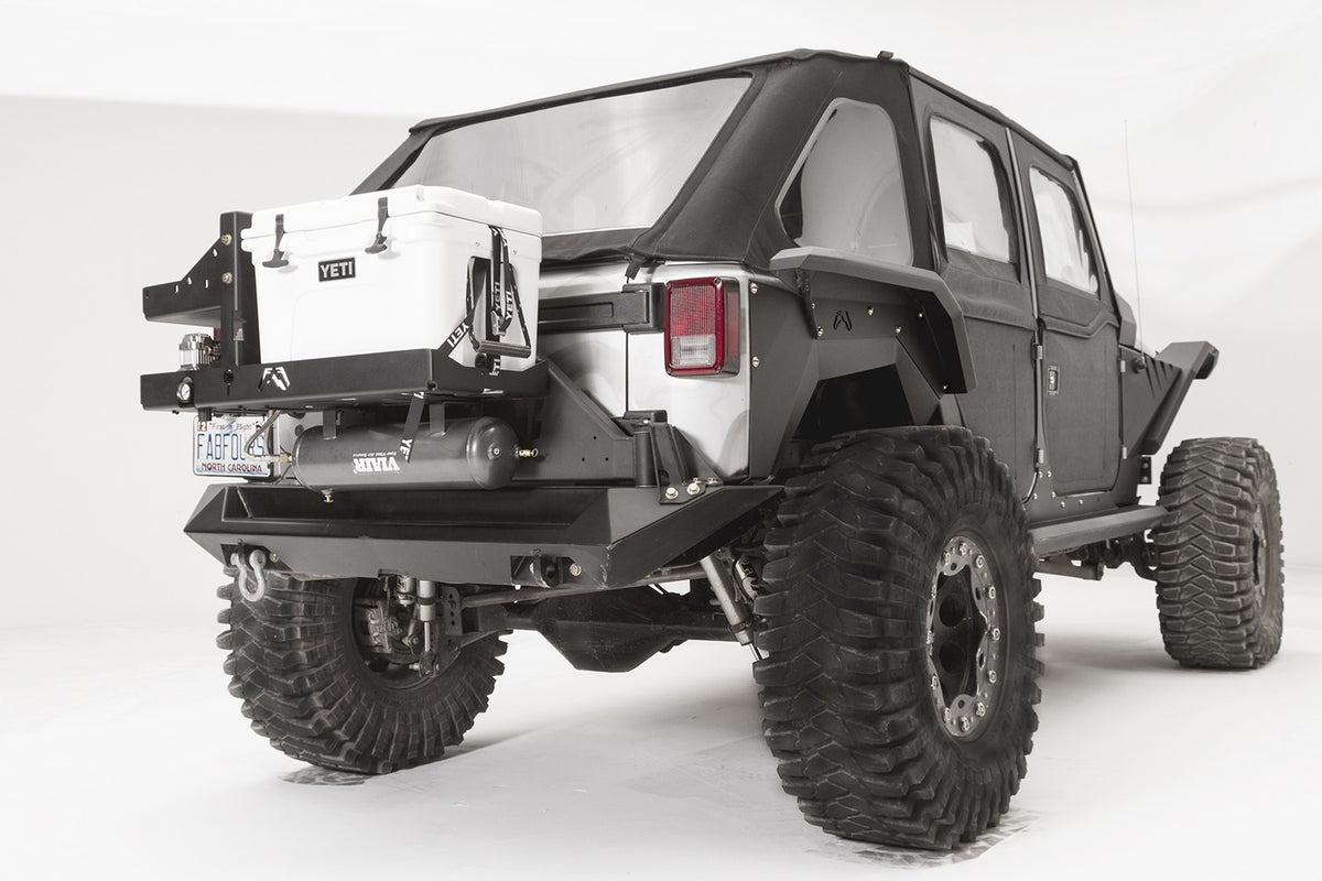 Fab Fours Air Compressor Yeti Tundra 35 Cooler Mount, 2-Stage Black Powder Coat JK2040-1
