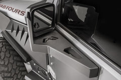 Fab Fours Door Skin Mirror Guard, Bare Steel JK3001-B
