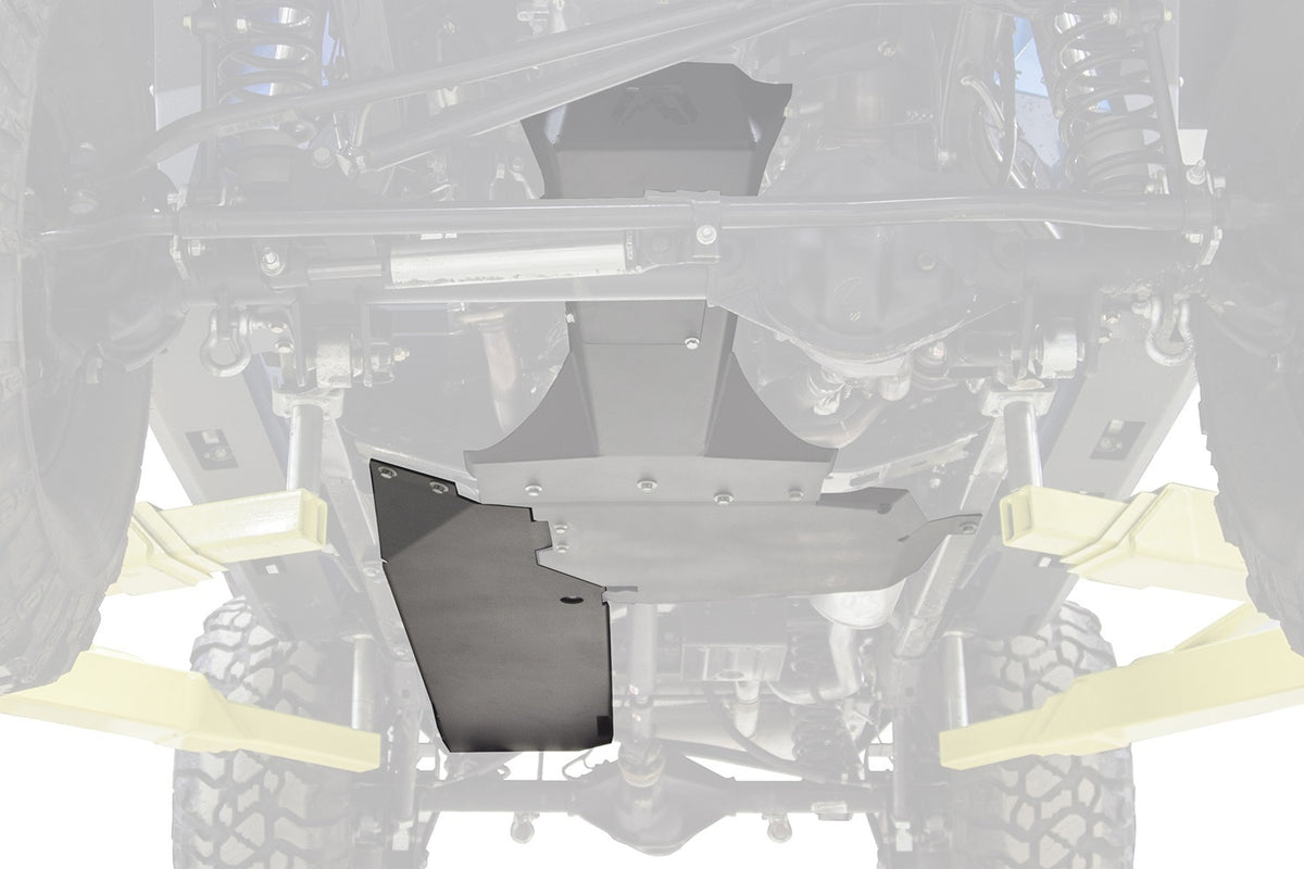 Fab Fours Gas Tank Skid Plate, 2-Stage Black Powder Coat JK3030-1