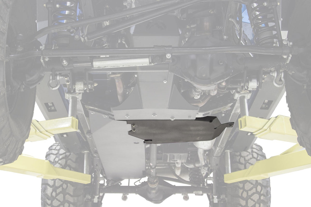 Fab Fours Transfer Case Skid Plate, 2-Stage Black Powder Coat JK3031-1