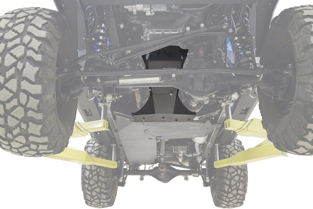 Fab Fours Transmission And Oil Pan Skid Plate, 2-Stage Black Powder Coat JK3032-1