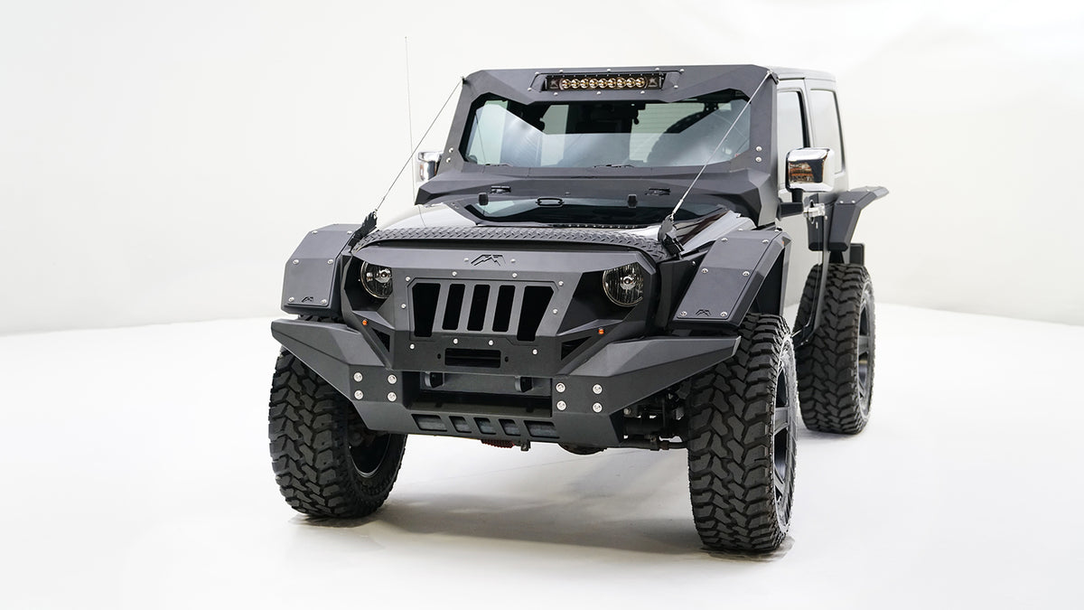 Fab Fours Fender, 2-Stage Black Powder Coat JK4000-1