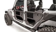 Fab Fours Half Tube Doors, Matte Black Powder Coat JL1033-1